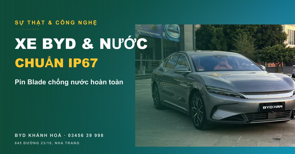 Xe điện BYD đi vào nước ngập có sao không? Sự thật cần biết