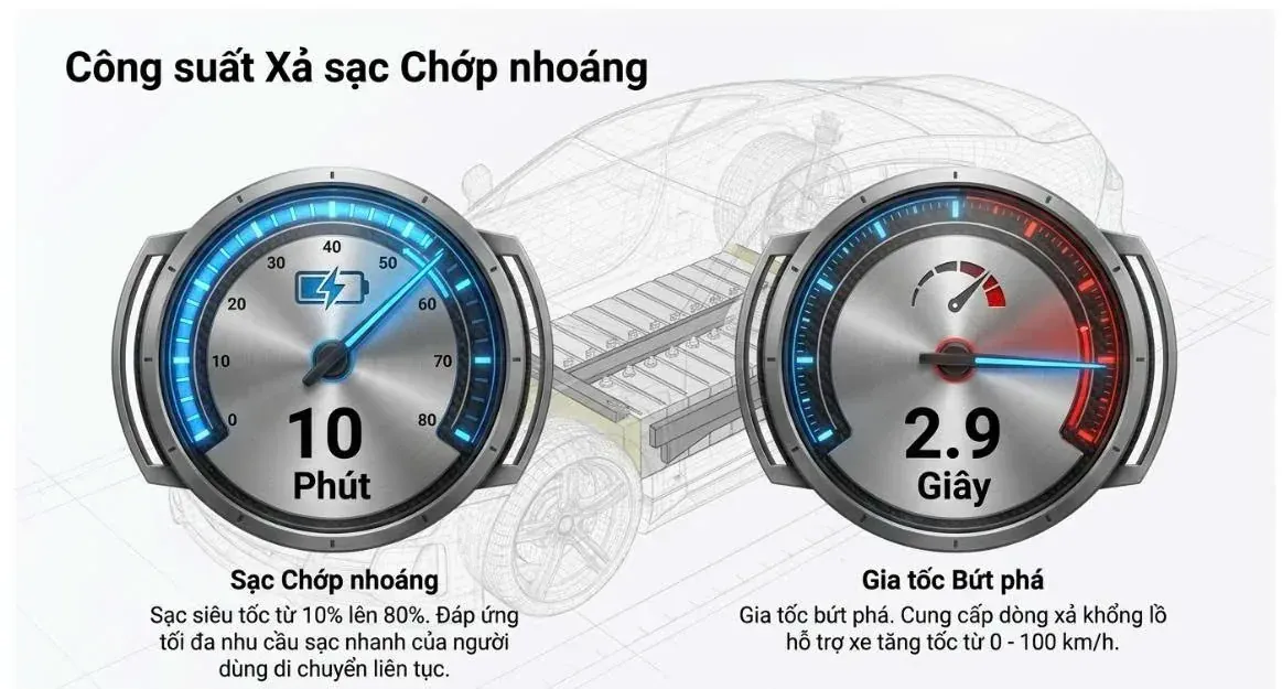 Cấu trúc cell pin dạng lưỡi dao mỏng dài tích hợp trực tiếp vào pack pin Blade BYD